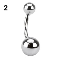 Ayyufe Surgical Stainless Steel Ball Barbell Belly Navel Ring Button Body Piercing