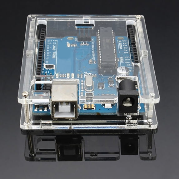 Ayyufe Transparent Acrylic Case Cover Shell Enclosure Computer Box for Arduino UNO R3