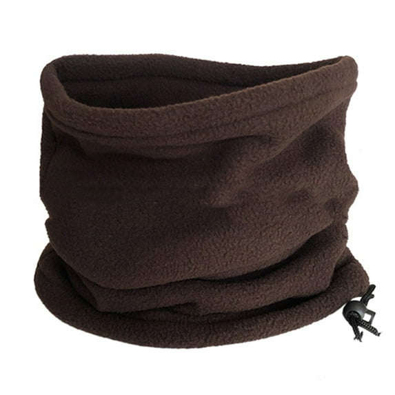Ayyufe Unisex Winter Outdoor Solid Color Soft Thick Fleece Neck Warmer Gaiter Cover Hat