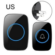 Ayyufe Waterproof Wireless Door Bell 300m Remote Chime Plug-in Button Door Ring