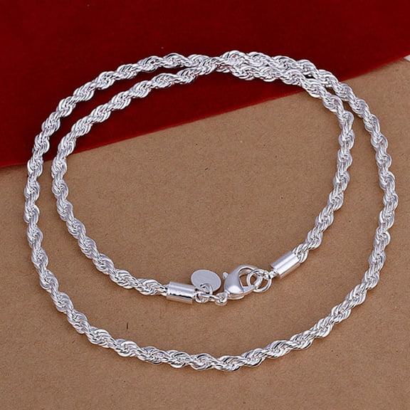 Ayyufe Woman Bracelets Silver Women Elegant Silver Plated Twisted Chain Bracelet Bangle Accessories for Party