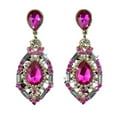 thumbnail image 1 of Ayyufe Women Earrings Teardrop Shape Big Drop Dangle Zinc Alloy Rhinestone Earrings for Party, 1 of 7