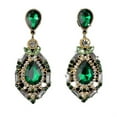thumbnail image 1 of Ayyufe Women Earrings Teardrop Shape Big Drop Dangle Zinc Alloy Rhinestone Earrings for Party, 1 of 7