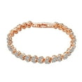 thumbnail image 1 of Ayyufe Women Full Cubic Zirconia Inlaid Bracelet Bangle Party, 1 of 7
