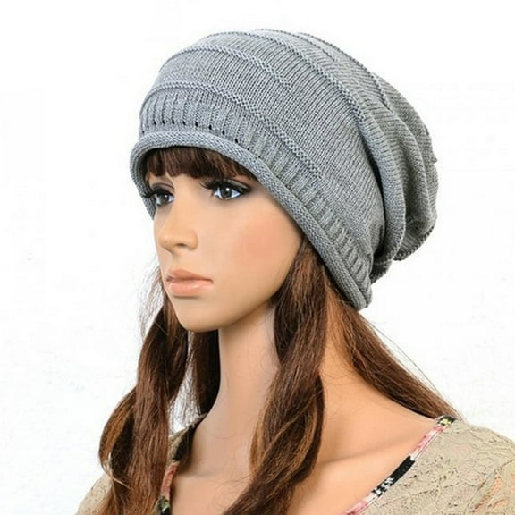 Ayyufe Women Men Winter Warm Baggy Beanie Knit Crochet Ski Cap Oversized Slouch Hat
