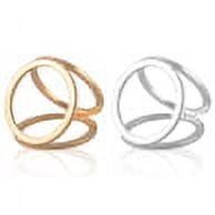 Ayyufe Women Scarf Buckle Brooch Pin Unique Designed Charming Fahion Gold Silver Plated Three Ring Silk Scarf Buckle Clip Brooch Pin for Gift