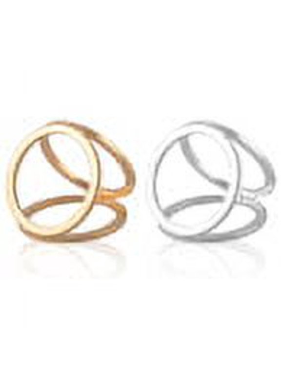 Women Scarf Buckle Brooch Pin Unique Designed Charming Fahion Gold Silver Plated Three Ring Silk Scarf Buckle Clip Brooch Pin for Gift