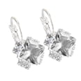 thumbnail image 1 of Ayyufe Women Shiny Rhinestone Leverback Earrings Engagement Wedding, 1 of 7