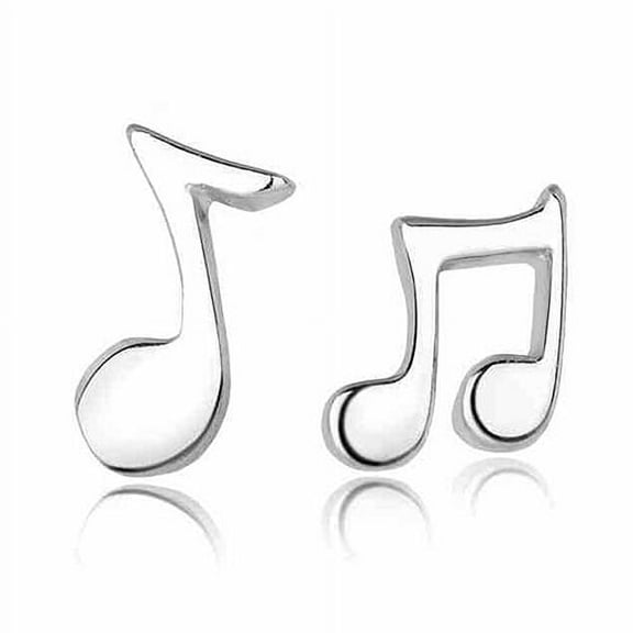 Ayyufe Women Tiny Asymmetry Musical Note Ear Stud Earrings Charms