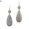 thumbnail image 1 of Ayyufe Women Waterdrop Shape Rhinestone Dangle Ear Stud Long Hook Earrings, 1 of 7