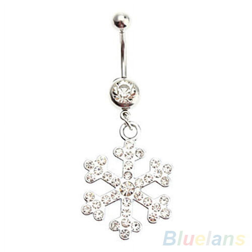Snowflake sale belly ring