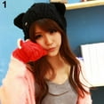 thumbnail image 1 of Ayyufe Women's Winter Knit Crochet Braided Cat Ears Beret Beanie Ski Knitted Hat Cap, 1 of 1