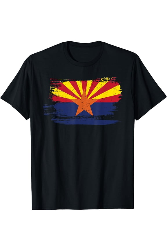 Az Distressed State Flag T-Shirt , Vintage T-Shirt