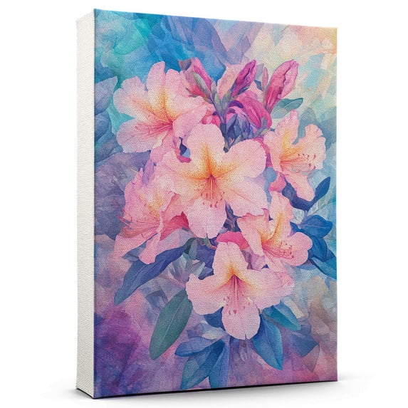 Azalea Flower Canvas Wall Art 8x12 inches - Elegant Botanical Floral ...