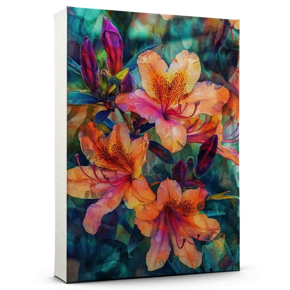 Azalea Flower Canvas Wall Art 8x12 inches - French Country Botanical ...