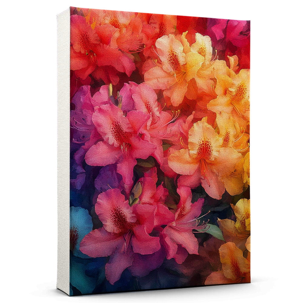 Azalea Flower Canvas Wall Art 8x12 inches - French Country Rustic ...