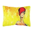 thumbnail image 1 of Azalines Earrings Lady Fabric Decorative Pillow, 1 of 3