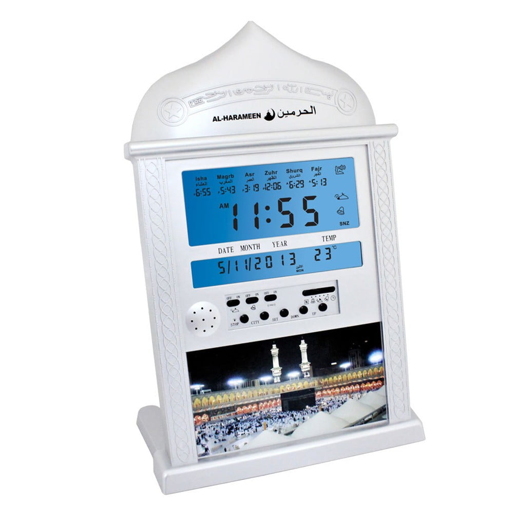 Azan Calendar Muslim Prayer Wall Clock Alarm Azan Home Decor Ramadan