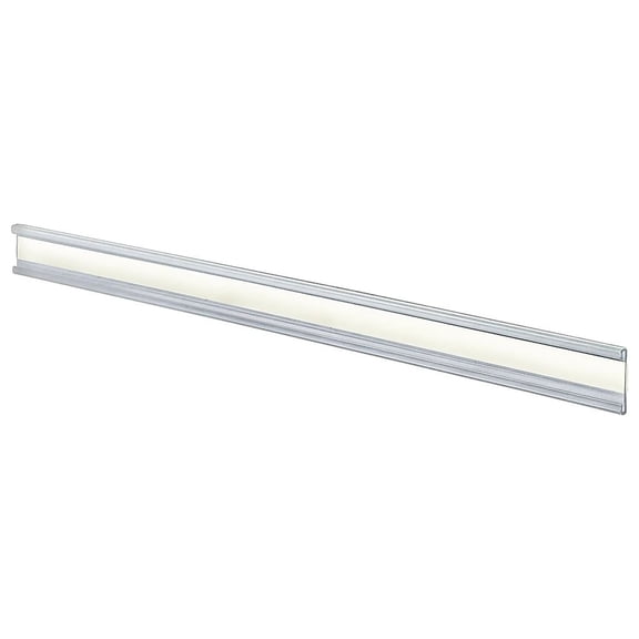 Azar 1" x 11" Plastic Adhesive-Back C-Channel Nameplates Clear 20/Pack 199603