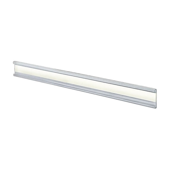 Azar 1" x 8 1/2" Plastic Adhesive-Back C-Channel Nameplates Clear 10/Pack 199602