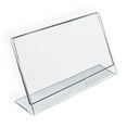thumbnail image 1 of Azar 112727 6" W x 4" H L-Shaped Acrylic Sign Holder, 10Pack, 1 of 2