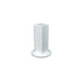 thumbnail image 1 of Azar 12"(H) x 4"(W) x 4"(D) 4-Sided Revolving Pegboard Counter Display White 700220-WHT, 1 of 2