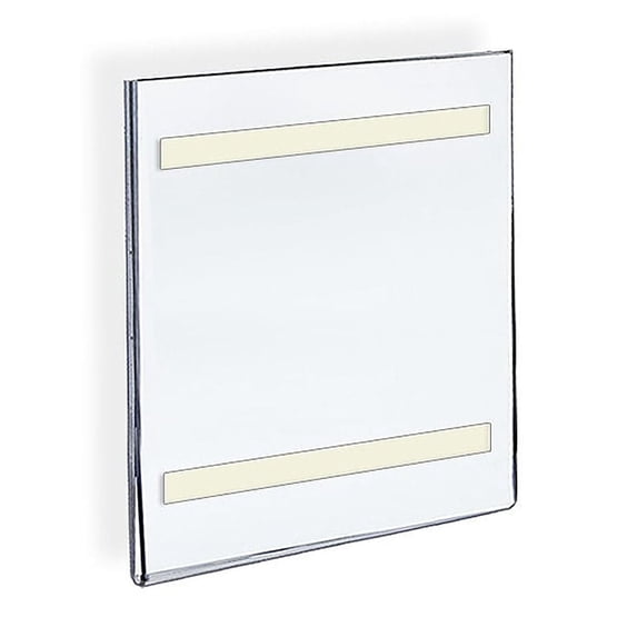 Azar 122024 5.5"W x 8.5"H Acrylic Sign Holder with Adhesive Tape , 10Pack