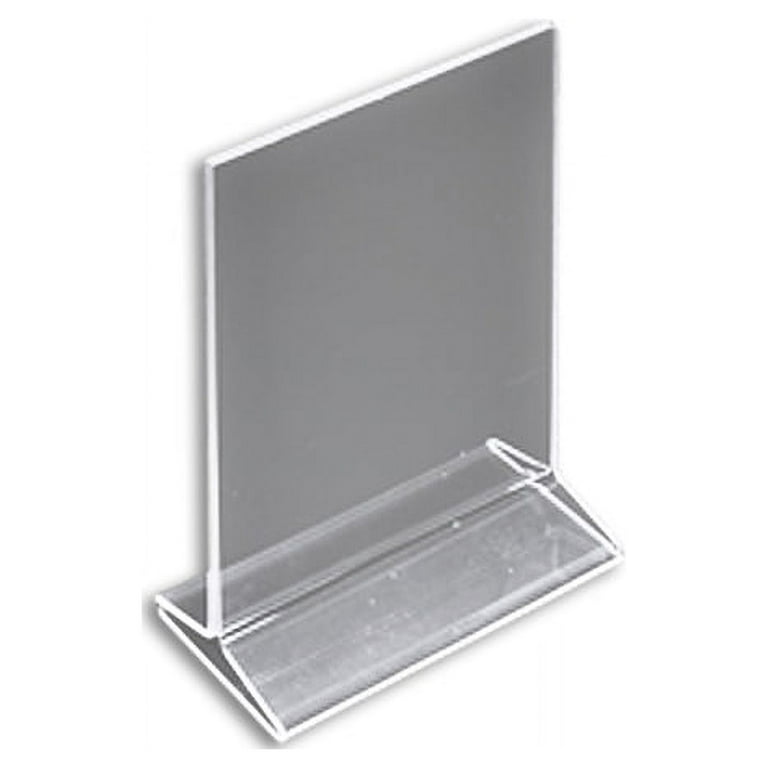 Azar 122029 5.5 inchw x 5.5 inchh Acrylic Sign Holder with Adhesive Tape , 10Pack