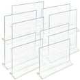 thumbnail image 1 of Top Loading Clear Acrylic T-Frame Sign Holder 11" Wide x 8.5'' High-Horizontal, 10-Pack, 1 of 6