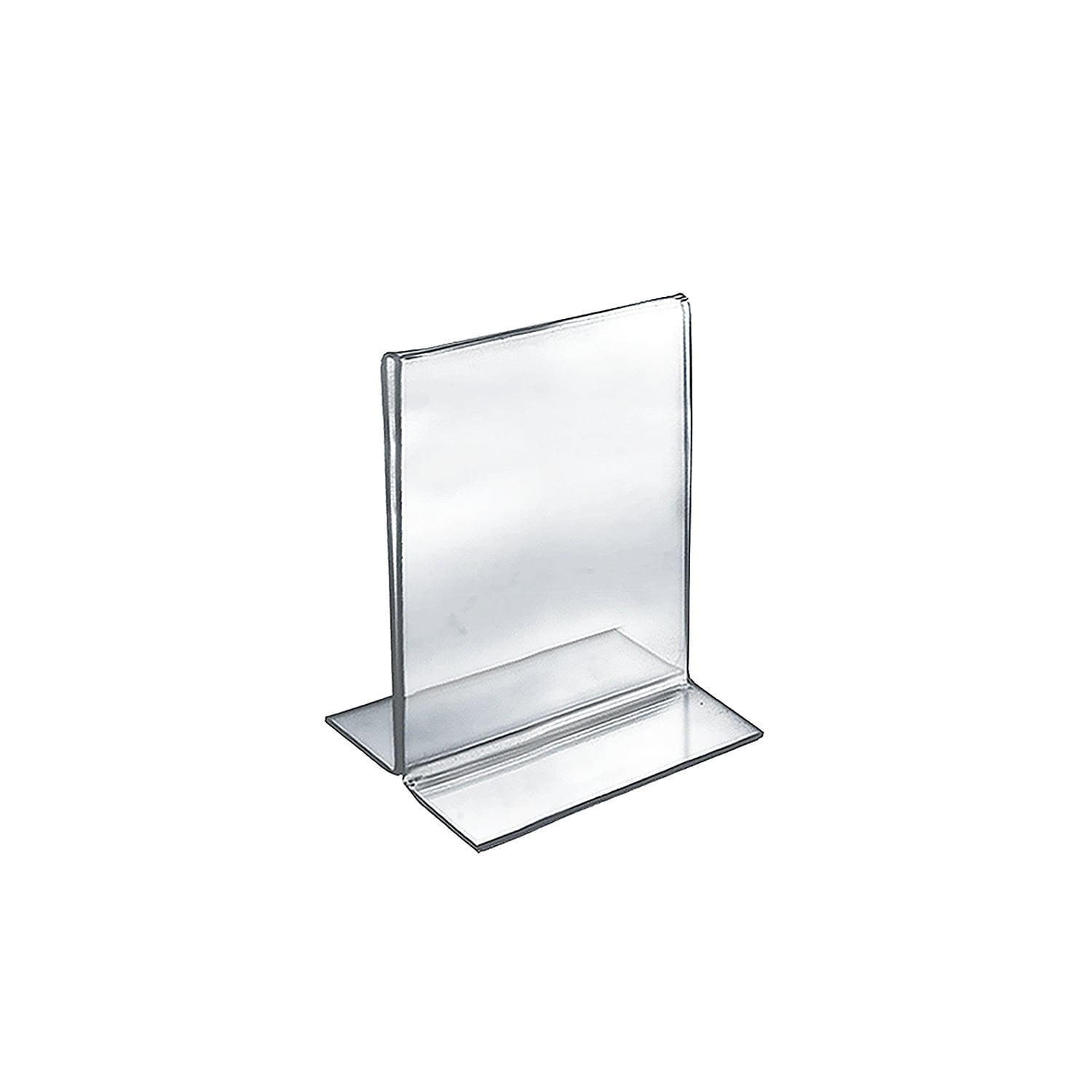 Clear Acrylic Double-Foot Counter Sign Holder, 7-inch
