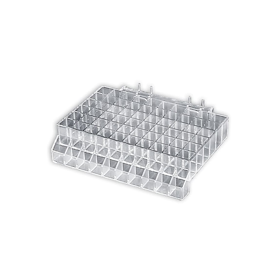 Azar 2 1/2"(H) x 10"(W) x 7"(D) 60 Compartment Lipstick Tray With Tester 2/Pk 225510
