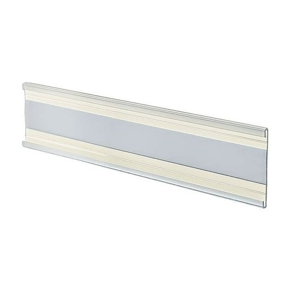 Azar 2" x 6" Plastic Adhesive-Back C-Channel Nameplates Clear 10/Pack 199607
