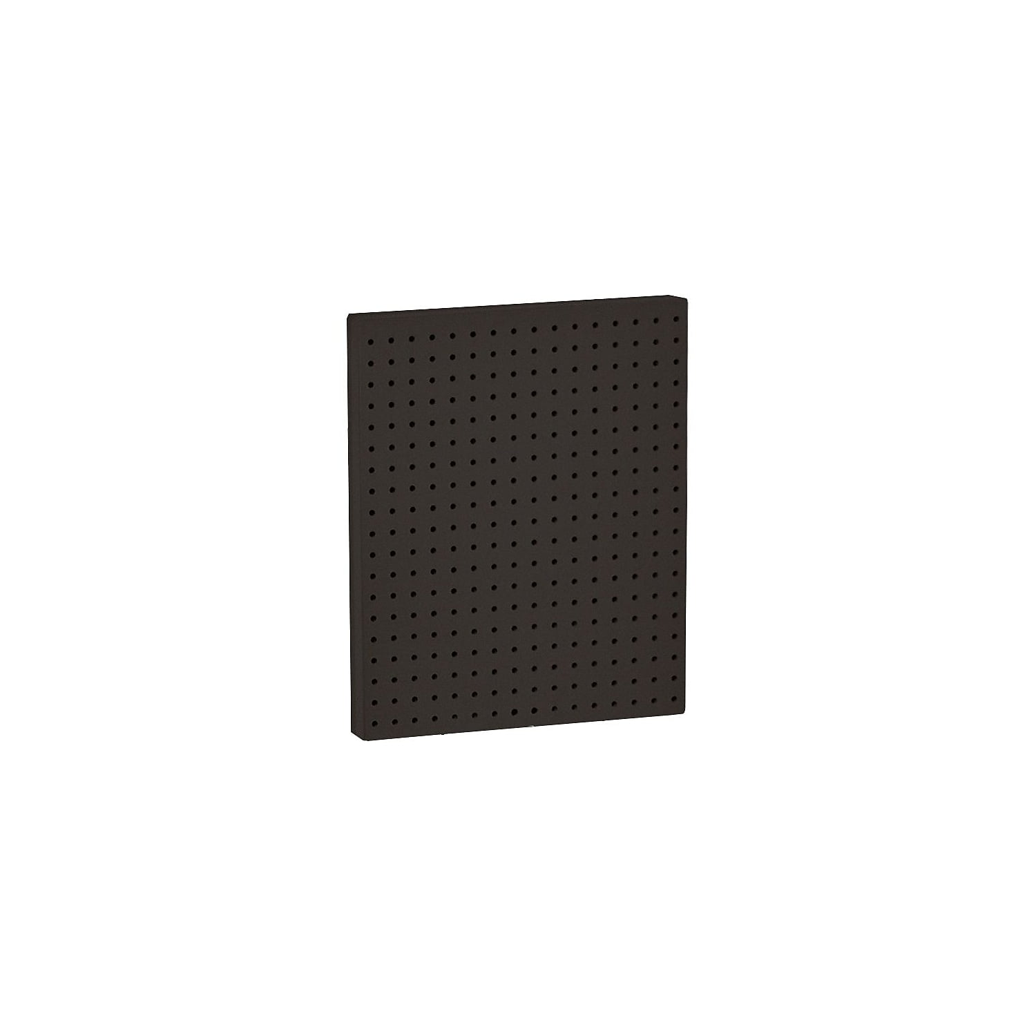 Black Painted Plastic Wall Mount Pegboard Panels, 16" x 20", 2-Pack
