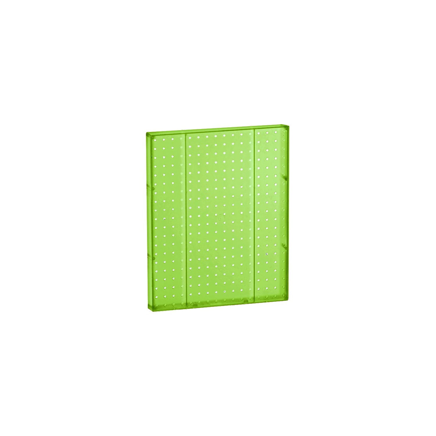Translucent Green Plastic Pegboard Wall Panel, 16" x 20", 2-Pack