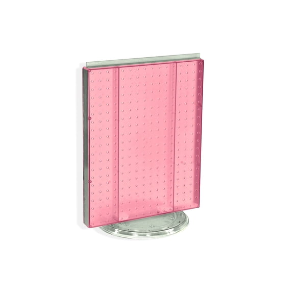Azar 20"(H) x 16"(W) Pegboard Counter Unit Pink Translucent 700500-PNK