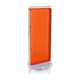 thumbnail image 1 of Azar 20"(H) x 8"(W) 2-Sided Non-Revolving Pegboard Counter Unit Orange Translucent 700509-ORG, 1 of 5