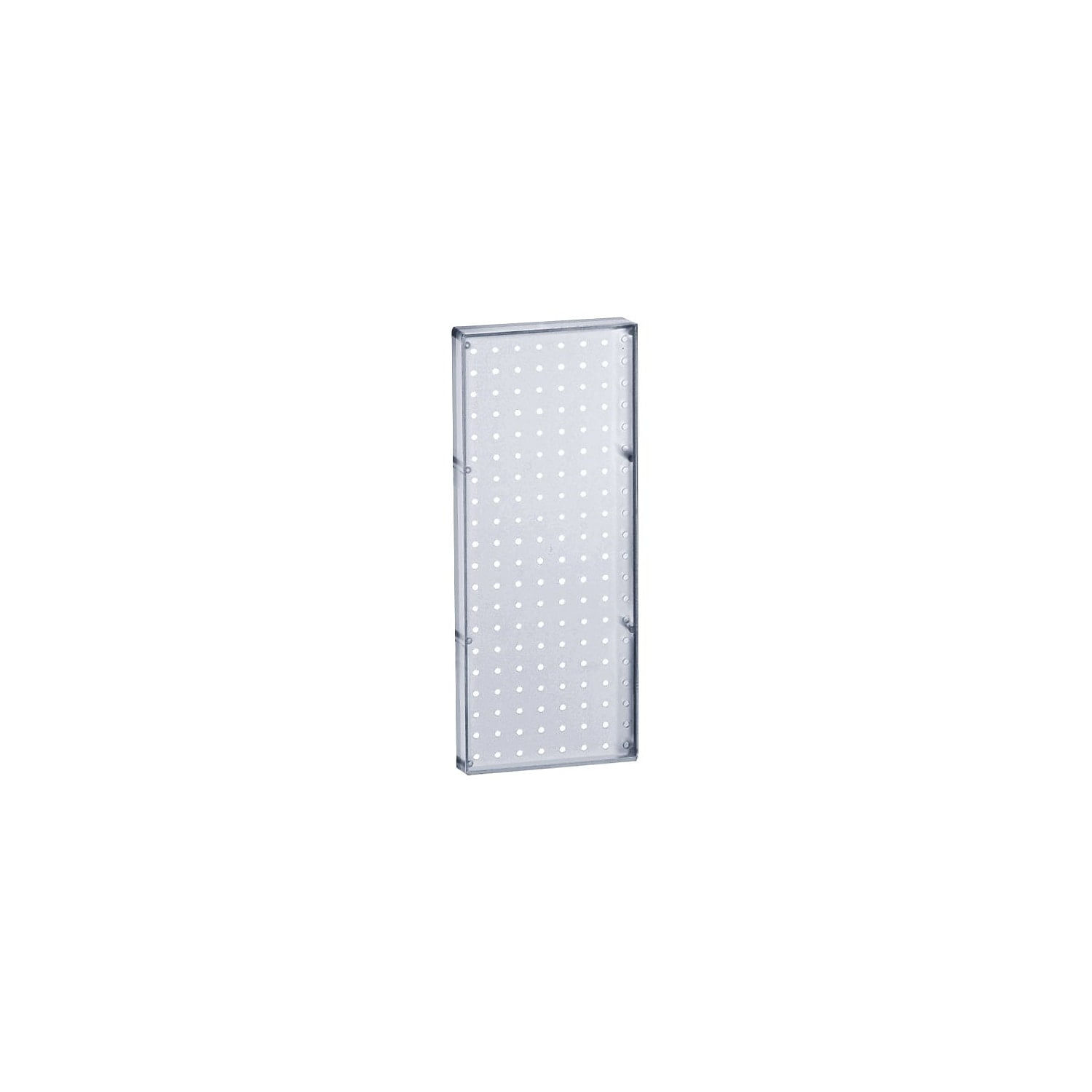 Clear Plastic Pegboard Wall Panel Storage Solution, 20" x 8", 2-Pack
