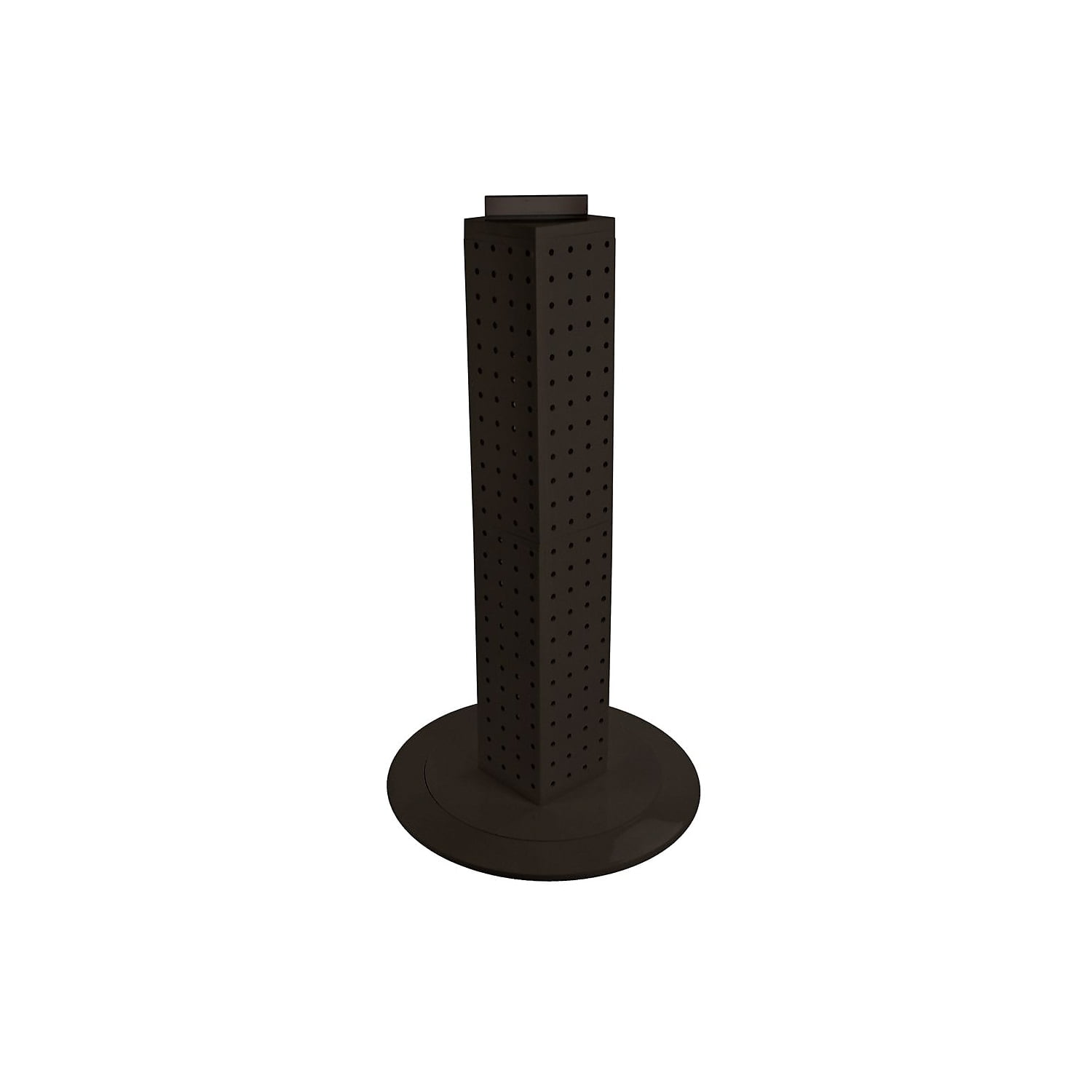 Black Solid 24" Four-Sided Revolving Pegboard Display