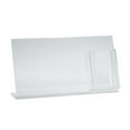thumbnail image 1 of L-Shaped Sign Holder w/ Trifold Pocket: 11" W X 8.5" H Graphic Size. Overall Frame Size: 16" W x 8.5" H, 2-Pack, 1 of 4