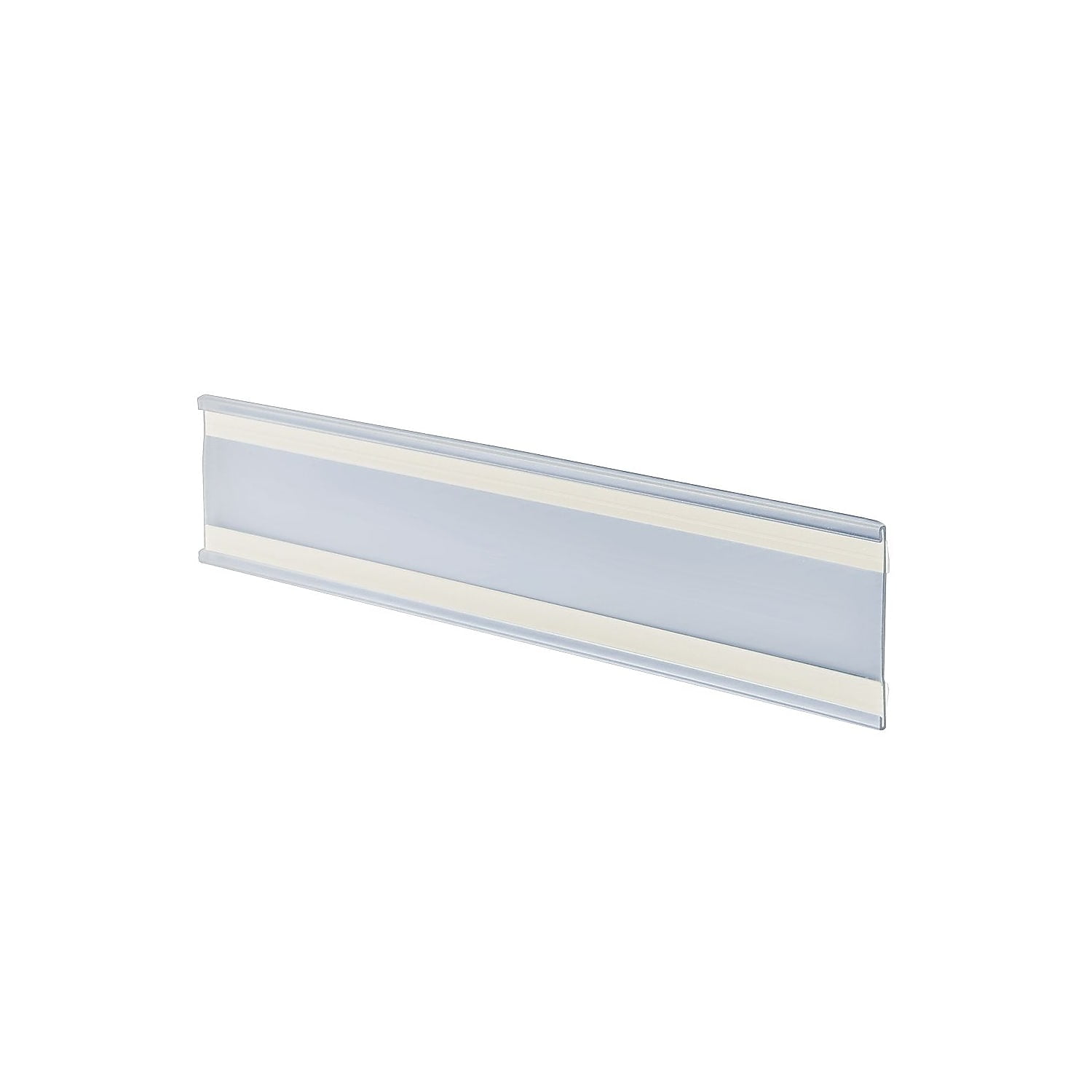 Clear PVC Adhesive-Back Nameplate for Wall Display, 11" x 3"
