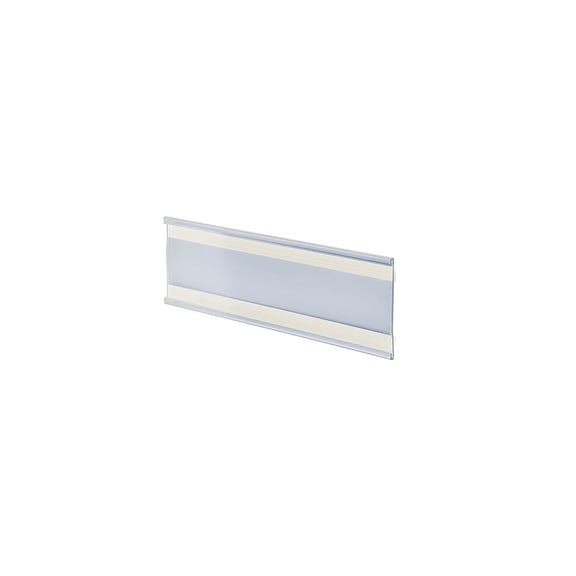Azar 3" x 6" Plastic Adhesive-Back C-Channel Nameplates Clear 10/Pack 199610
