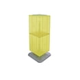 thumbnail image 1 of Azar 40"(H) x 14"(W) x 14"(D) Weighted 4-Sided Interlocking Pegboard Floor Display Yellow 701435-YEL, 1 of 5