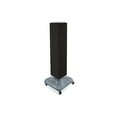 thumbnail image 1 of Azar 40"(H) x 8"(W) x 8"(D) 4-Sided Interlocking Pegboard Display Tower With Square Base Black, 1 of 5