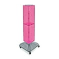 thumbnail image 1 of Azar 40"(H) x 8"(W) x 8"(D) 4-Sided Interlocking Pegboard Display Tower With Square Base Pink, 1 of 2