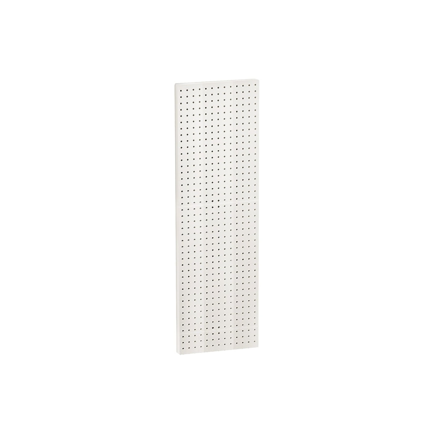 White Plastic Pegboard Wall Panel Storage Solution, 44" x 13.5", 2-Pack