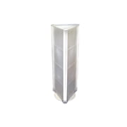 Three-Sided Pegboard Tower Floor Display on Revolving Base. Spinner Rack Stand. Panel Size 16"W x 60"H