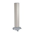 thumbnail image 1 of Azar 60"(H) x 8"(W) x 8"(D) 4-Sided Interlocking Pegboard Display White 703390-WHT, 1 of 2