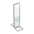 thumbnail image 1 of Azar 7" x 2" Double Foot Acrylic Sign Holder Clear 10/Pack 152757, 1 of 2