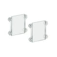 thumbnail image 1 of Azar 8 1/2" x 5 1/2" Acrylic Sign Holder With Suction Cups Clear 2/Pk 106626, 1 of 4
