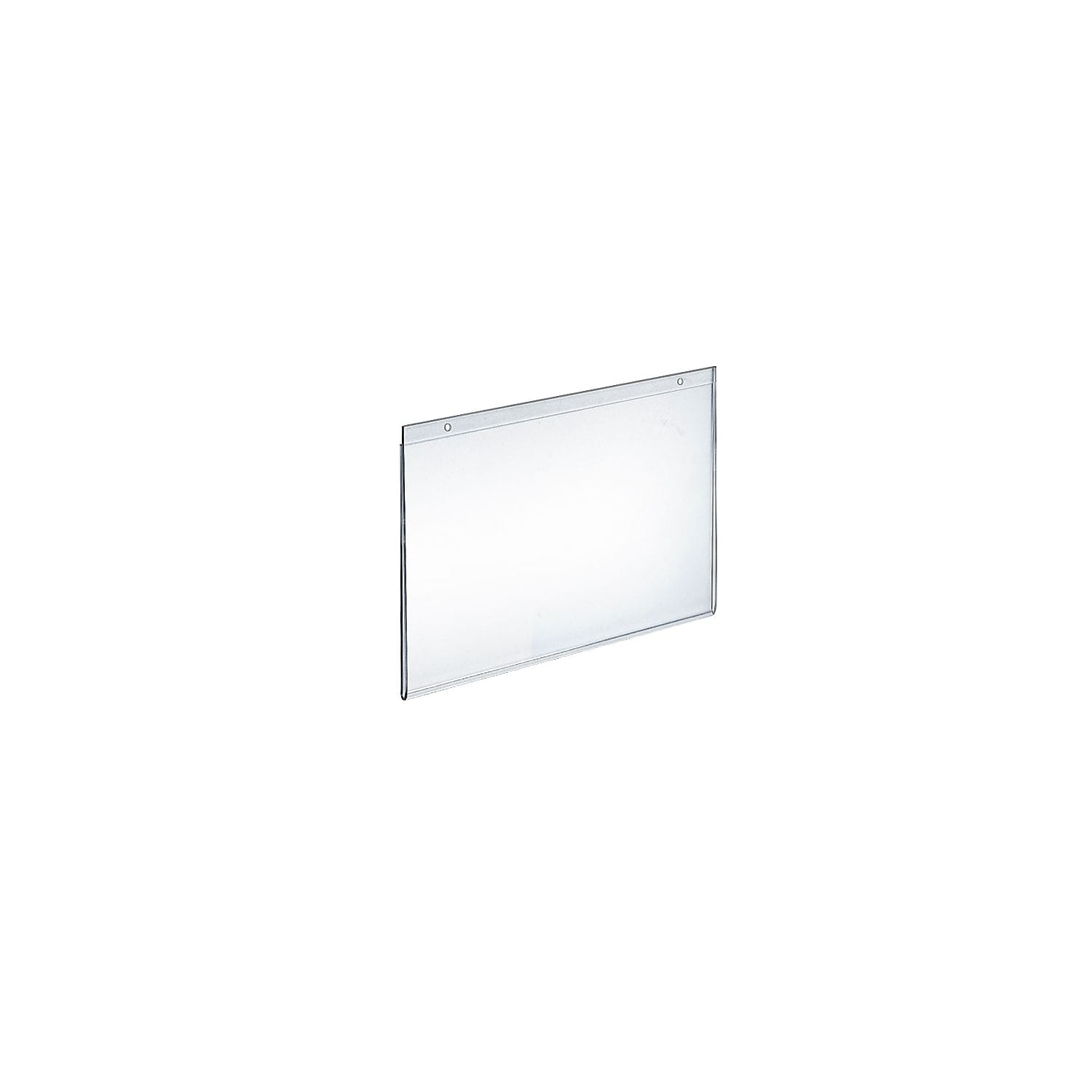 Clear Acrylic Horizontal Wall Sign Holder 10-Pack, 10" x 8"